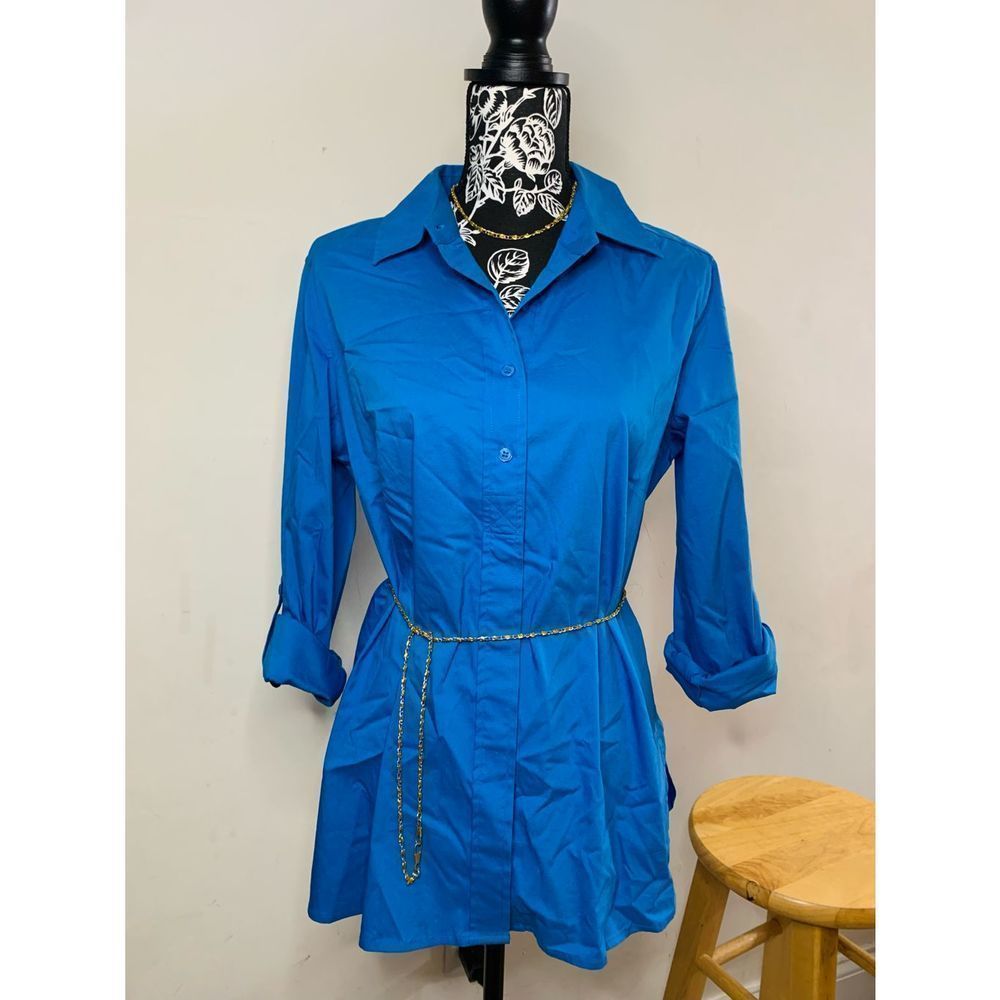 Chico’s Royal Blue Button up Blouse